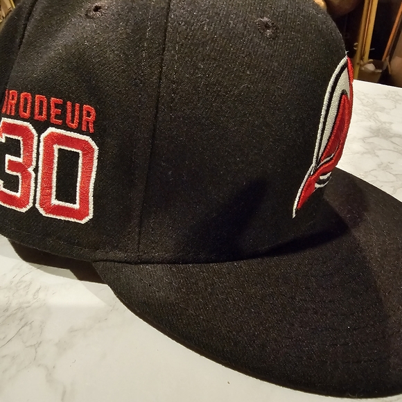 Rare NHL Martin Brodeur Retirement hat Black 7 1/2 - Picture 3 of 5